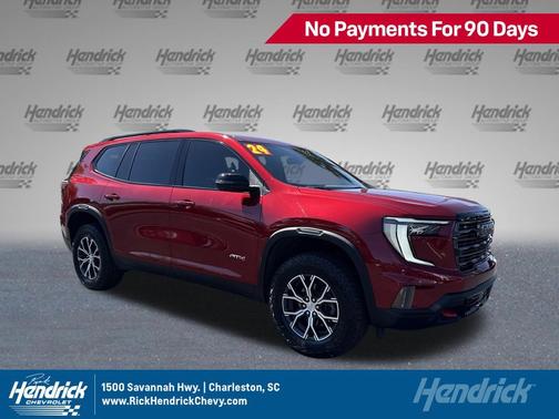 Volcanic Red Tintcoat 2024 GMC Acadia AWD AT4