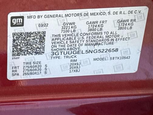 Cayenne Red Tintcoat 2022 GMC Sierra 1500 Denali
