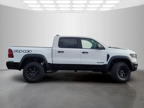 Bright White Clearcoat 2026 RAM 1500 RHO Crew Cab 4x4 5'7' Box