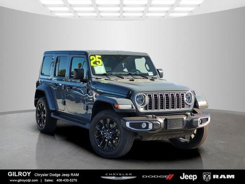 Gray 2025 Jeep Wrangler 4xe Sahara