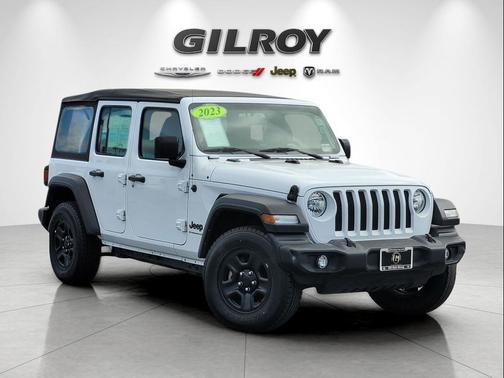 Bright White Clearcoat 2023 Jeep Wrangler Sport