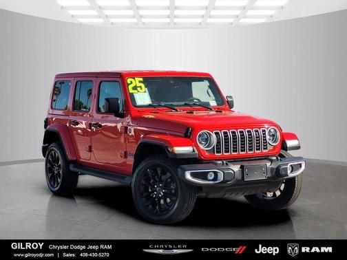 Firecracker Red Clearcoat 2025 Jeep Wrangler 4xe Sahara
