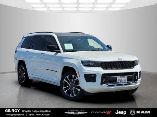 Bright White Clearcoat 2022 Jeep Grand Cherokee L Overland