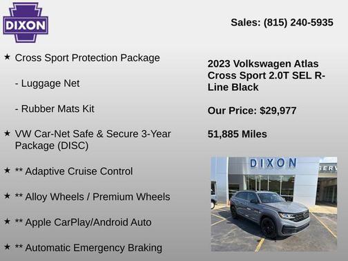 Pure Gray 2023 Volkswagen Atlas Cross Sport 2.0T SEL