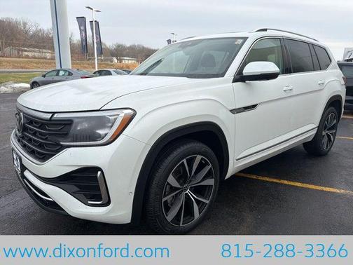 Opal White Pearl 2026 Volkswagen Atlas 2.0T SEL Premium R-Line 4MOTION