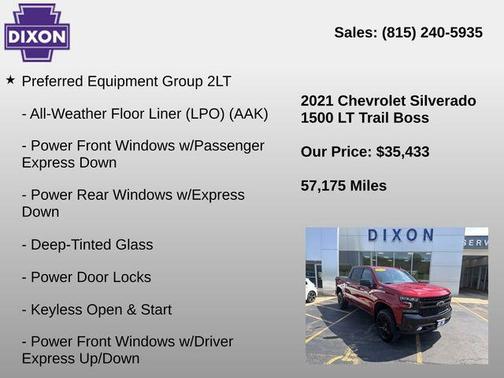Cherry Red Tintcoat 2021 Chevrolet Silverado 1500 LT Trail Boss