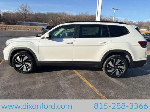 Opal White Pearl 2026 Volkswagen Atlas 2.0T SE w/Technology 4MOTION