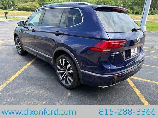 Atlantic Blue Metallic 2021 Volkswagen Tiguan 2.0T SEL R-Line 4MOTION