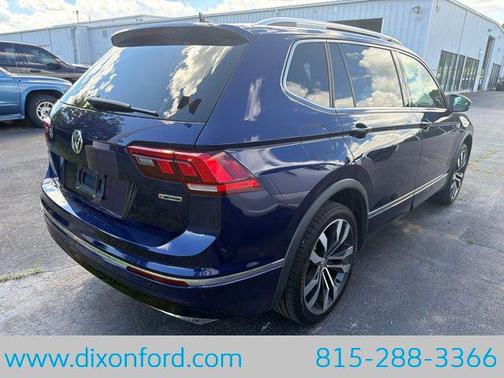 Atlantic Blue Metallic 2021 Volkswagen Tiguan 2.0T SEL R-Line 4MOTION