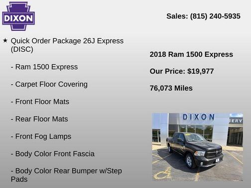 Brilliant Black Crystal Pearlcoat 2018 RAM 1500 Express