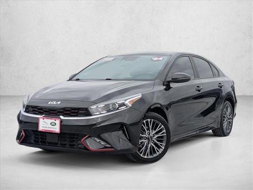 Aurora Black 2024 Kia Forte GT-Line