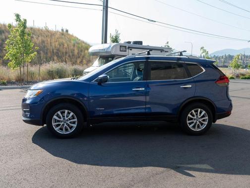 Caspian Blue 2017 Nissan Rogue Hybrid SV