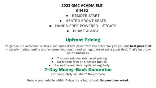 2023 GMC Acadia AWD SLE