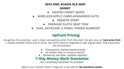 2023 GMC Acadia AWD SLE
