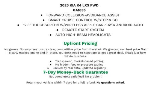 Morning Haze 2025 Kia K4 LXS