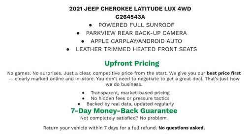 2021 Jeep Cherokee Latitude Lux
