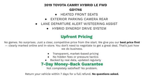 Predawn Gray Mica 2019 Toyota Camry Hybrid LE