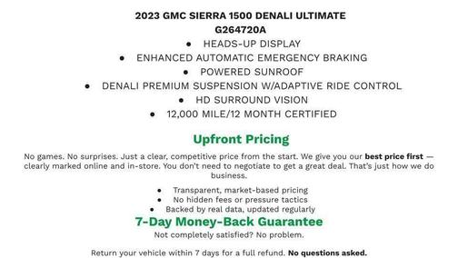 Onyx Black 2023 GMC Sierra 1500 Denali Ultimate