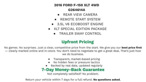 RED 2016 Ford F-150 XLT