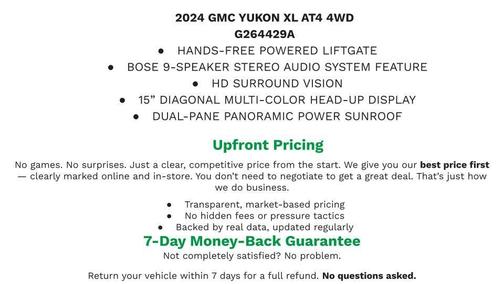 2024 GMC Yukon XL 4WD AT4