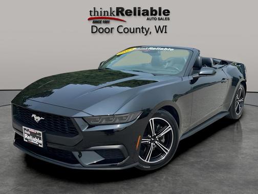 Shadow Black 2025 Ford Mustang EcoBoost Premium