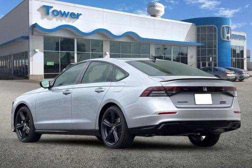 Solar Silver Metallic 2026 Honda Accord Hybrid Sport-L