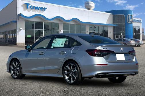 Solar Silver Metallic 2026 Honda Civic Hybrid Sport Touring