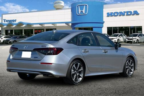 Solar Silver Metallic 2026 Honda Civic Hybrid Sport Touring