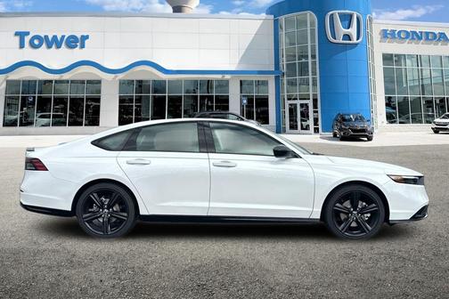Platinum White Pearl 2026 Honda Accord Hybrid Sport-L