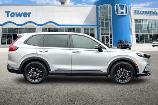 Solar Silver Metallic 2026 Honda CR-V Hybrid Sport-L FWD