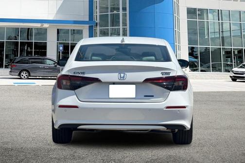 Platinum White Pearl 2026 Honda Civic Hybrid Sport Touring
