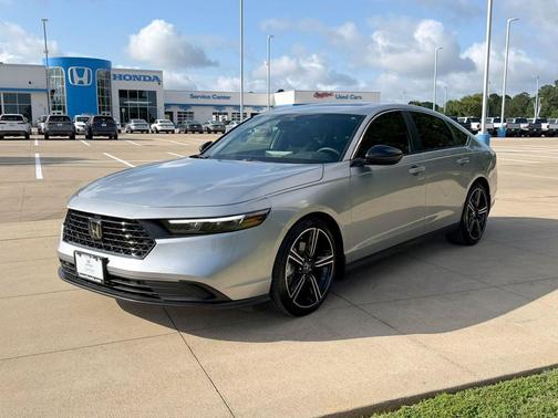 Solar Silver Metallic 2025 Honda Accord Hybrid Sport
