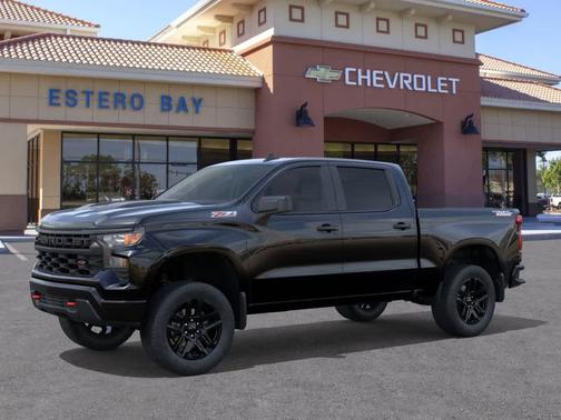 Black 2026 Chevrolet Silverado 1500 Custom Trail Boss