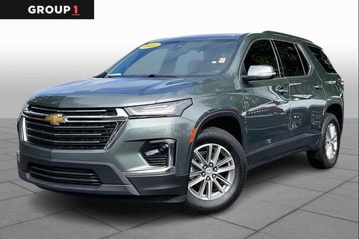 Silver Sage Metallic 2023 Chevrolet Traverse LT Cloth