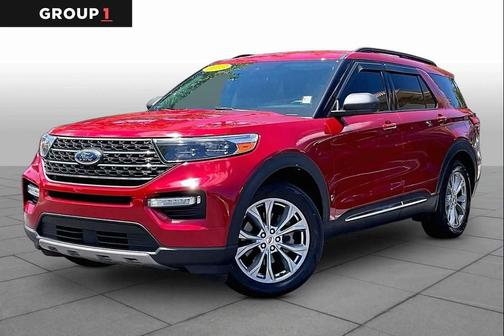 Red 2023 Ford Explorer XLT
