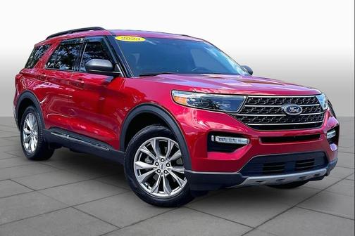Red 2023 Ford Explorer XLT