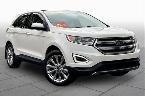 White 2017 Ford Edge Titanium