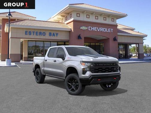 Sterling Gray Metallic 2026 Chevrolet Silverado 1500 Custom Trail Boss