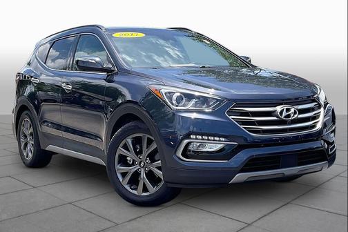 Blue 2017 Hyundai Santa Fe Sport 2.0L Turbo Ultimate