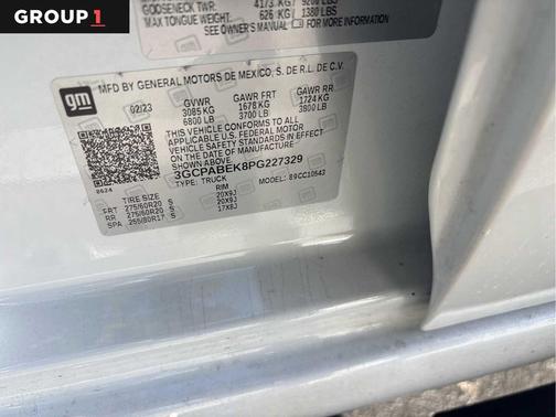 White 2023 Chevrolet Silverado 1500 Custom