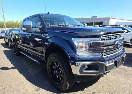 Blue 2018 Ford F-150 Lariat