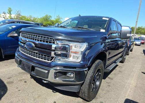 Blue 2018 Ford F-150 Lariat
