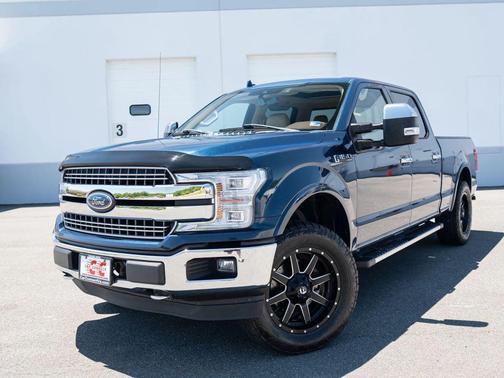 Blue 2018 Ford F-150 Lariat