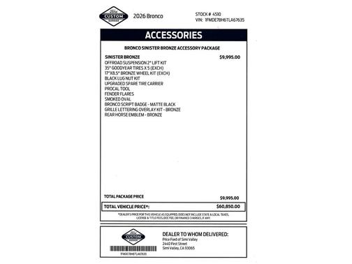 Ruby Red Metallic Tinted Clearcoat 2026 Ford Bronco Big Bend