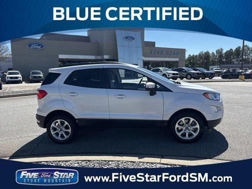 White Platinum Clearcoat Metallic 2018 Ford EcoSport SE