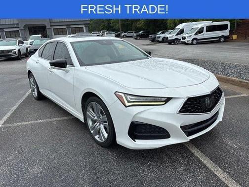 Platinum White Pearl 2022 Acura TLX Technology