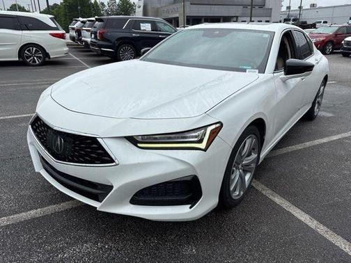 Platinum White Pearl 2022 Acura TLX Technology