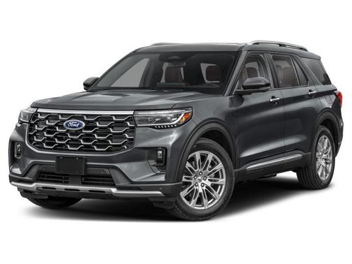 Red Metallic 2026 Ford Explorer Platinum
