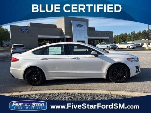 White Platinum Clearcoat Metallic 2019 Ford Fusion SE