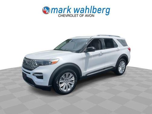 Star White Metallic Tri-Coat 2021 Ford Explorer Limited